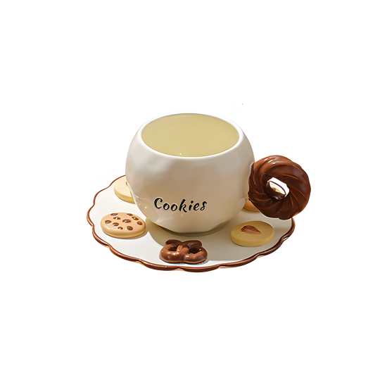 Porcelain Mug & Saucer